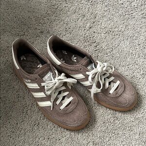 Adidas Suede Sneakers in Brown and Cream